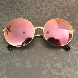 Michael Kors Round Glasses with Pink Lenses